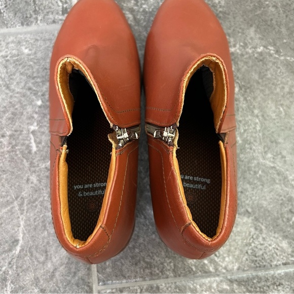 Xena Brown Leather Gravity Ankle Boots Workwear Steel Toe Size 8.5 - Picture 6 of 15